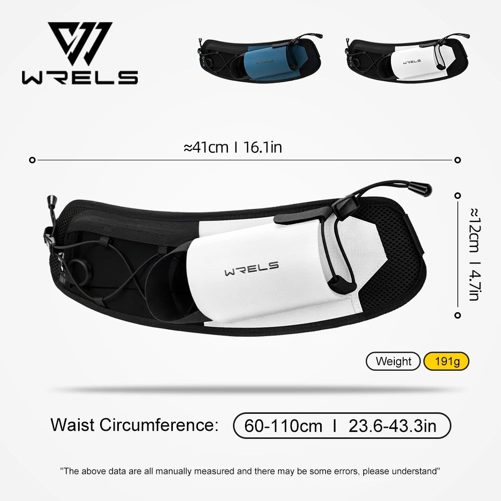 Wrels™ Dual Pocket Running Belt – Heuptasje voor telefoon en fles