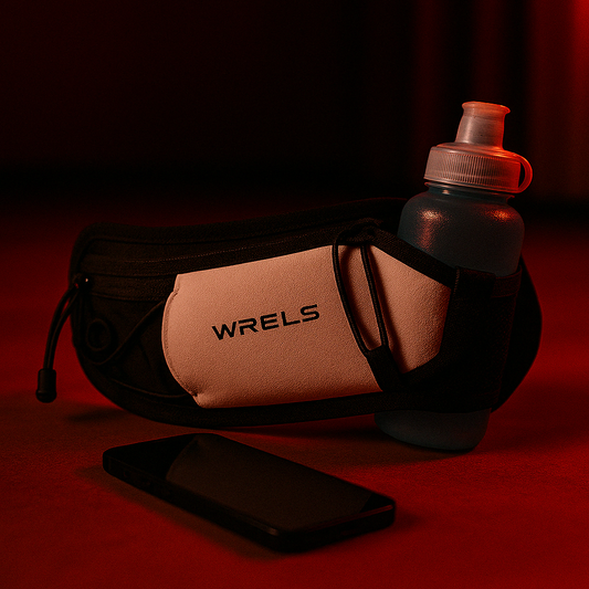 Wrels™ Dual Pocket Running Belt – Phone & Bottle Waist Pack