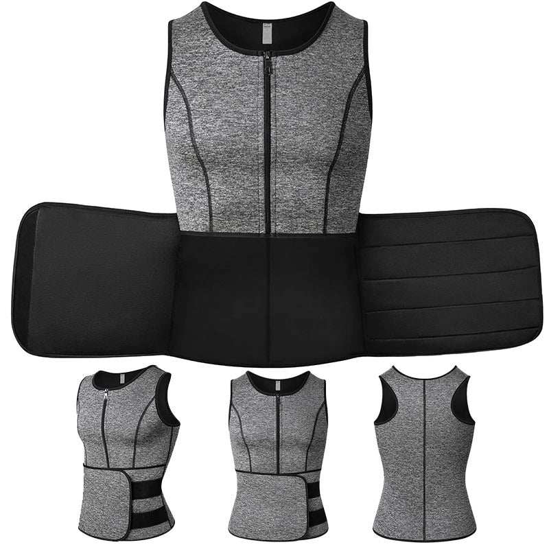 CoreBurn™ – Men’s Sauna Sweat Vest & Compression Shaper