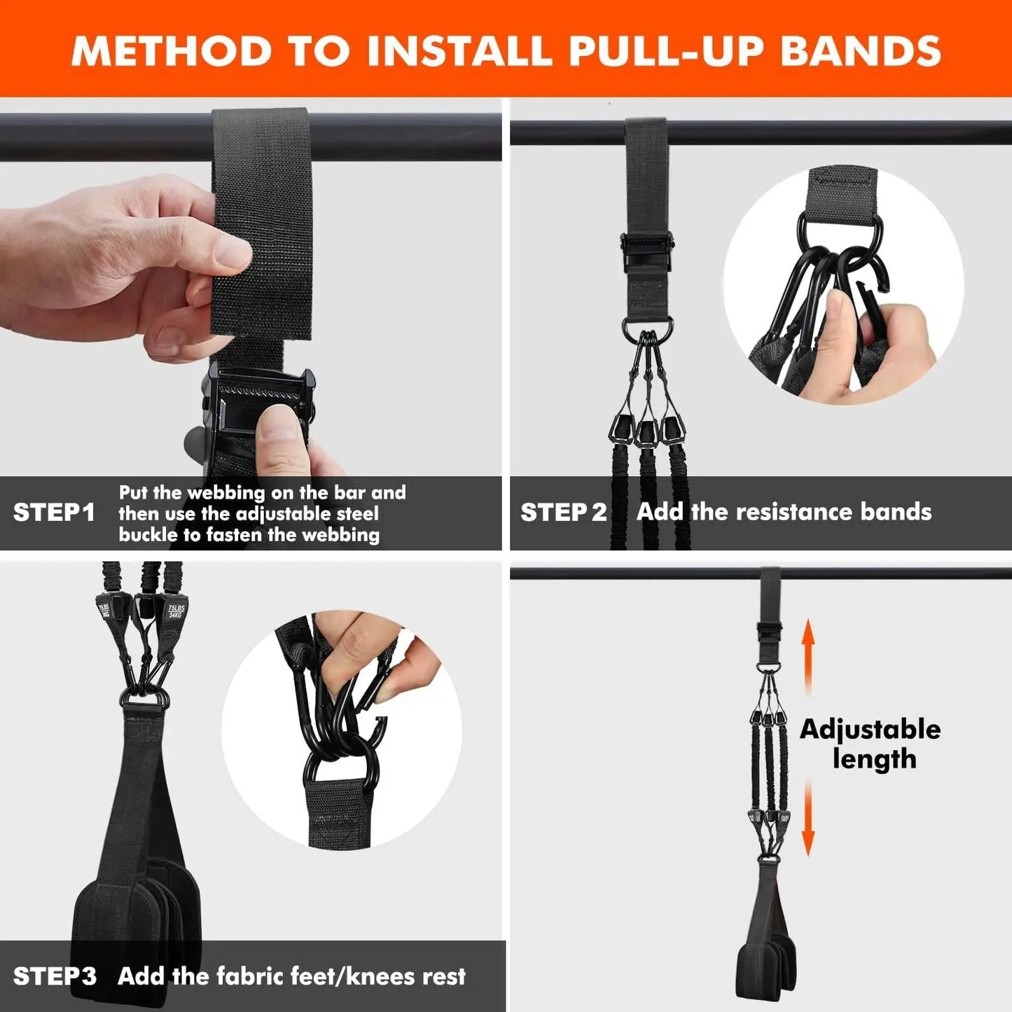 LiftAssist™ – Pull-Up Power Band for Strength Training