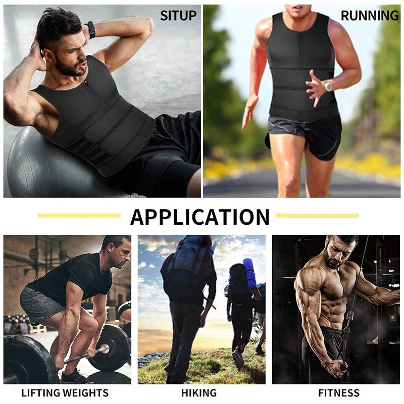 CoreBurn™ – Men’s Sauna Sweat Vest & Compression Shaper