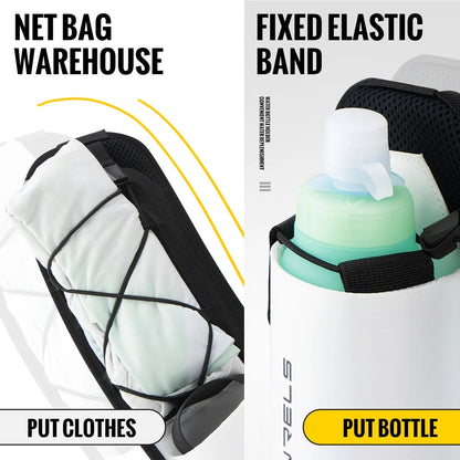 Wrels™ Dual Pocket Running Belt – Heuptasje voor telefoon en fles