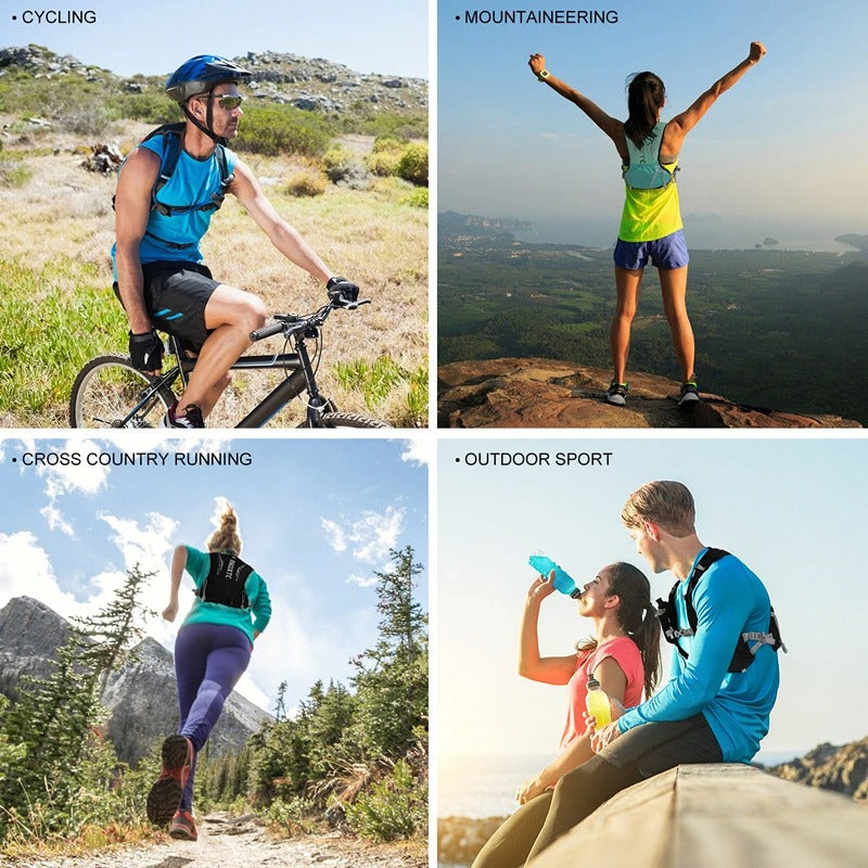 RunHydro™ – 5L Ultralight Hydration Vest with 500ML Bottles