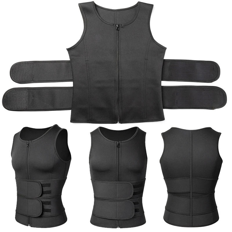 CoreBurn™ – Men’s Sauna Sweat Vest & Compression Shaper